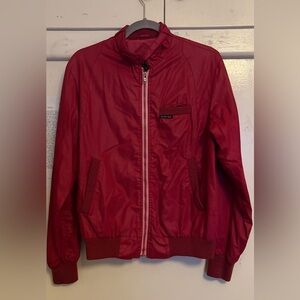 Cortina Vintage Red Zip-Up Jacket